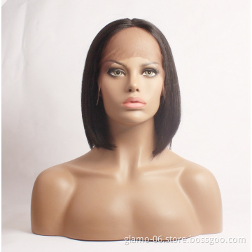 Cheap Price Short Bob Human Hair Wig,8inch-14inch Wholesale Mink Brazilian Hair Wig,4x4 Closure Short Bob Wigs For Black Women